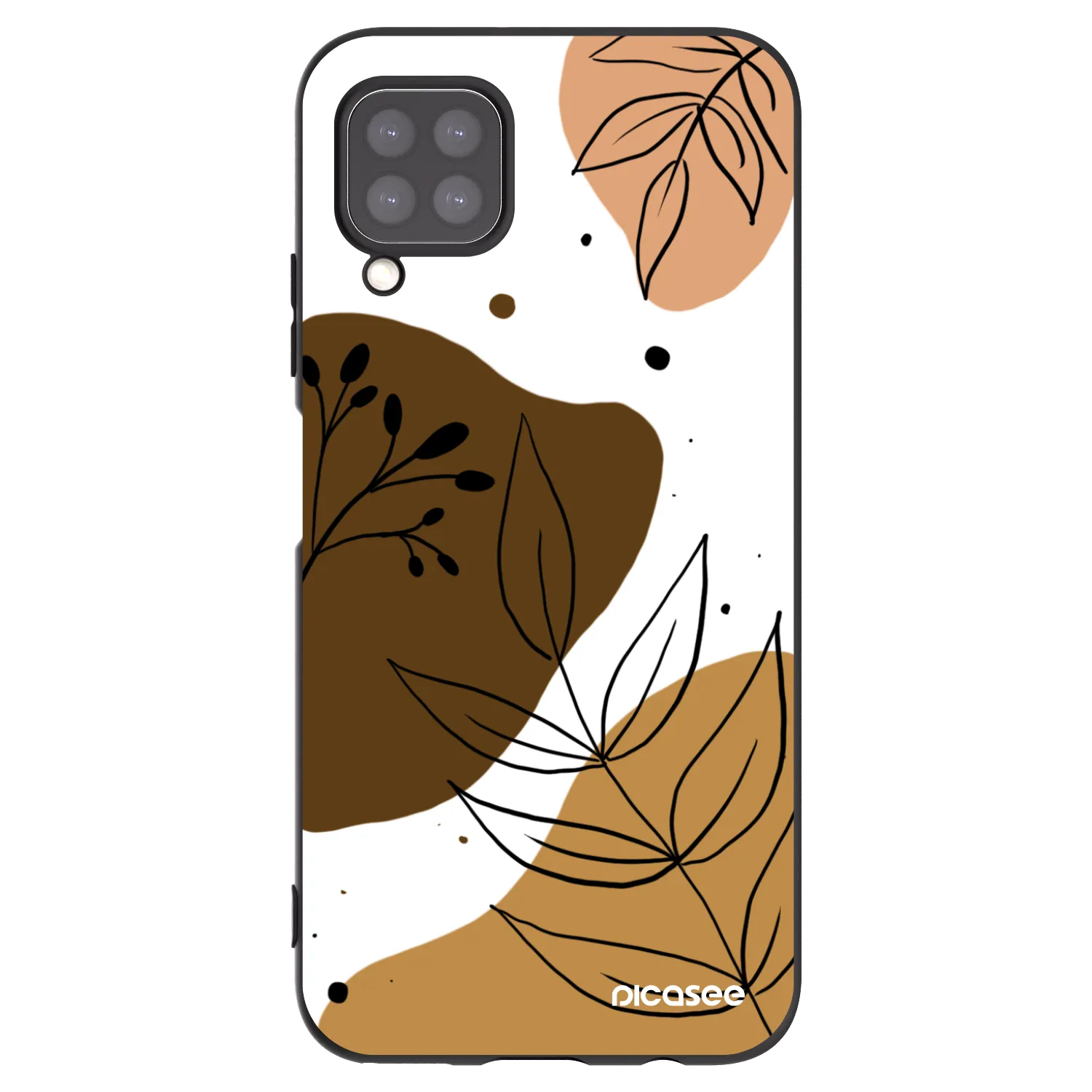 Picasee Μαύρη θήκη σιλικόνης για Huawei P40 Lite - Boho style