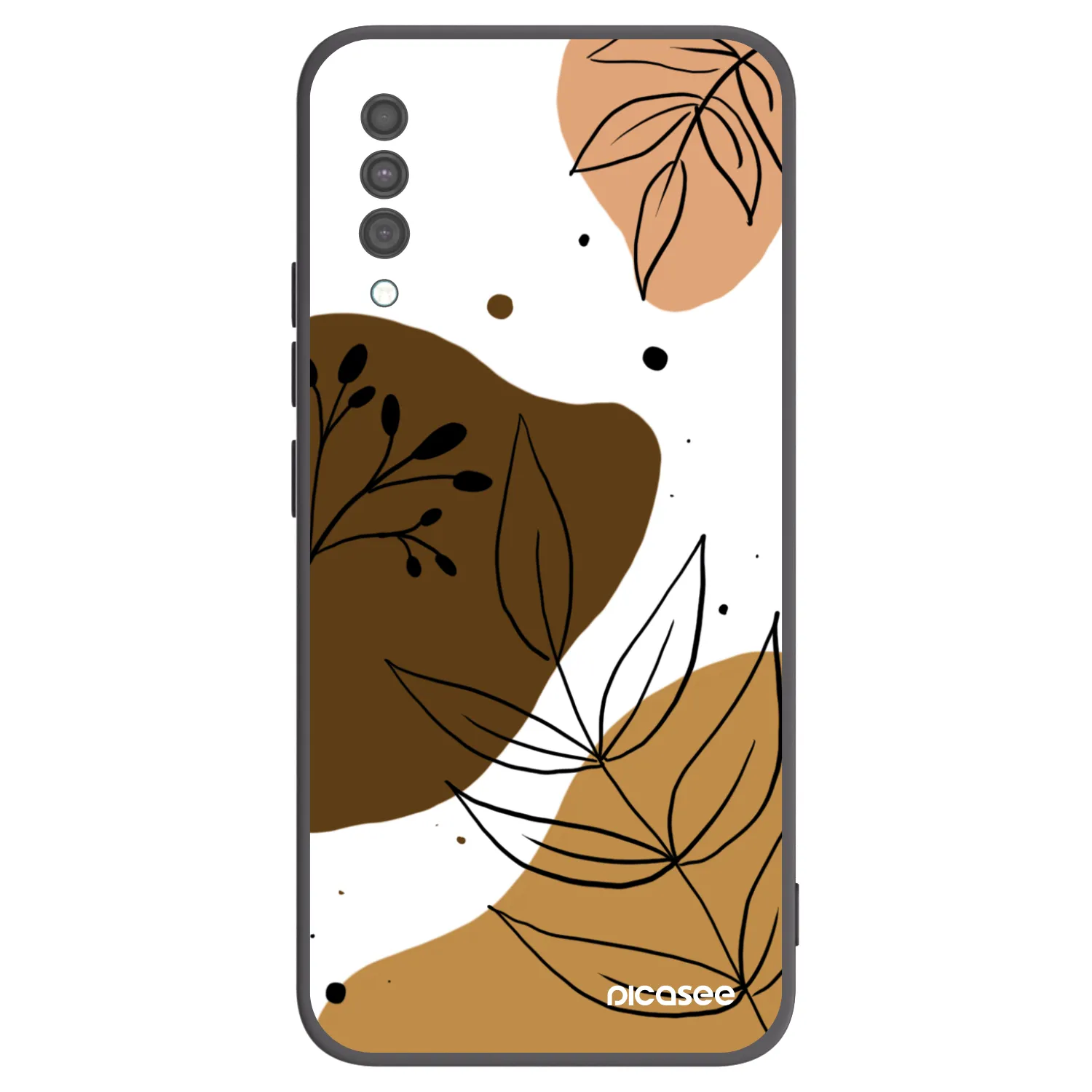Picasee Μαύρη θήκη σιλικόνης για Samsung Galaxy A30s A307F - Boho style