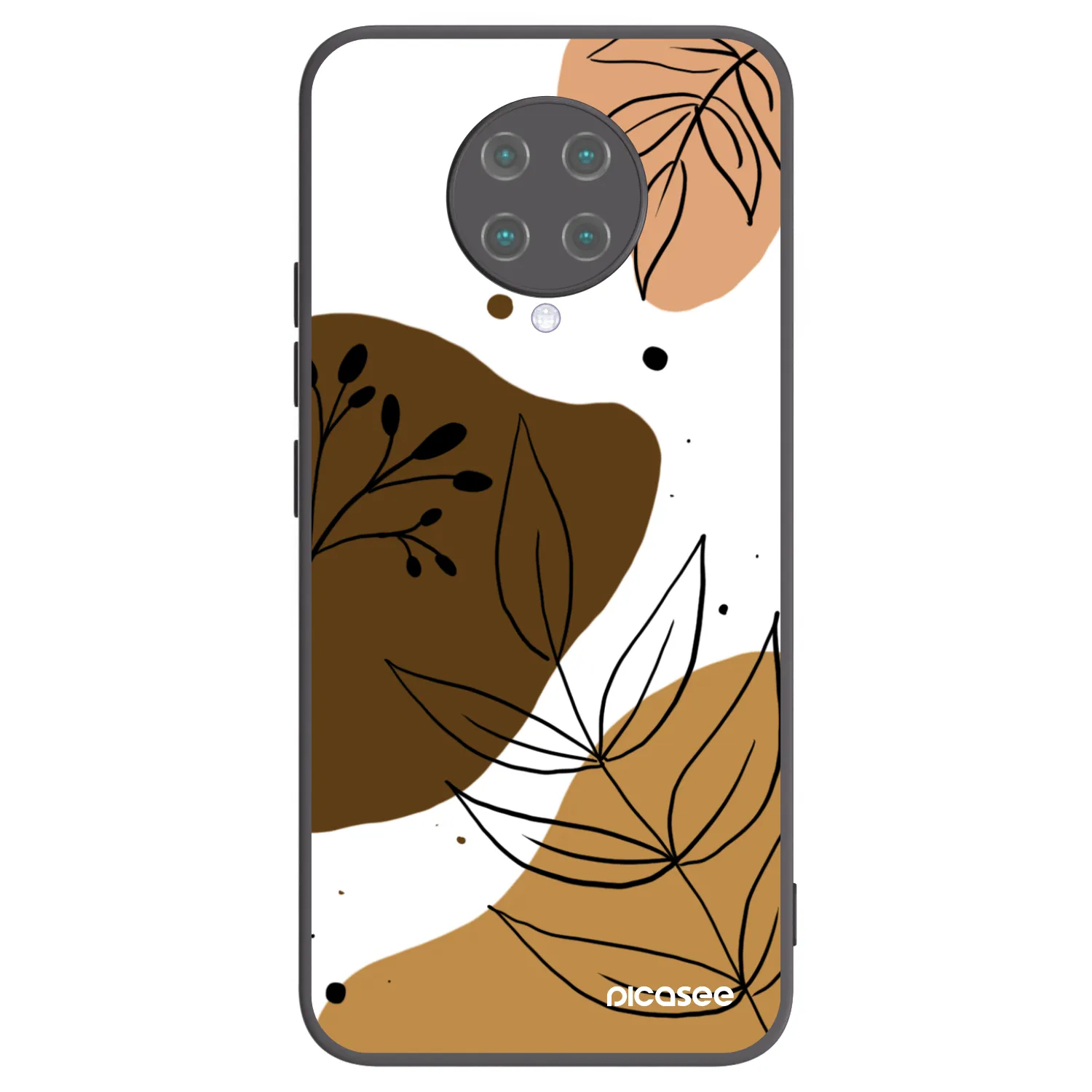 Picasee Μαύρη θήκη σιλικόνης για Xiaomi Poco F2 Pro - Boho style