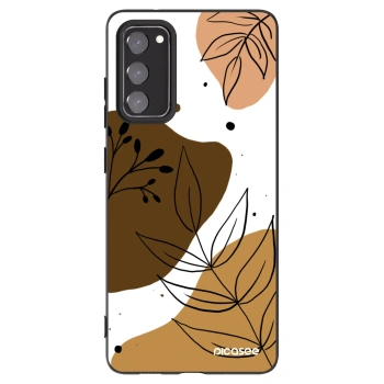 Picasee Μαύρη θήκη σιλικόνης για Samsung Galaxy S20 FE - Boho style