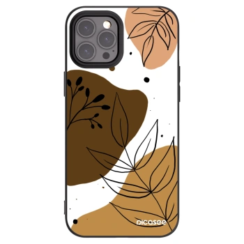 Picasee Μαύρη θήκη σιλικόνης για Apple iPhone 12 Pro Max - Boho style