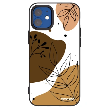 Picasee Μαύρη θήκη σιλικόνης για Apple iPhone 12 mini - Boho style