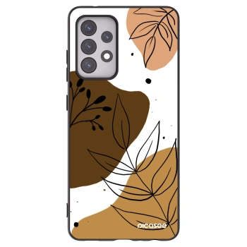 Picasee Μαύρη θήκη σιλικόνης για Samsung Galaxy A52 5G A525F - Boho style