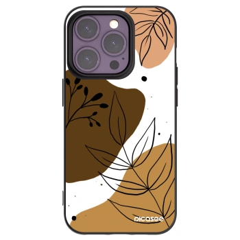 Picasee Μαύρη θήκη σιλικόνης για Apple iPhone 14 Pro - Boho style