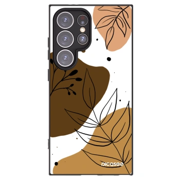Picasee Μαύρη θήκη σιλικόνης για Samsung Galaxy S24 Ultra S928B 5G - Boho style