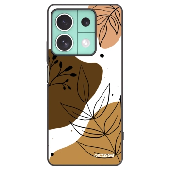 Picasee Μαύρη θήκη σιλικόνης για Xiaomi Redmi Note 13 5G - Boho style