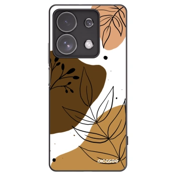 Picasee Μαύρη θήκη σιλικόνης για Xiaomi Redmi Note 13 Pro 4G - Boho style