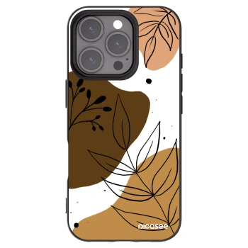 Picasee Μαύρη θήκη σιλικόνης για Apple iPhone 16 Pro - Boho style