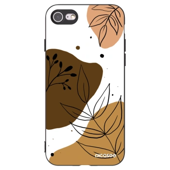 Picasee Μαύρη θήκη σιλικόνης για Apple iPhone 8 - Boho style