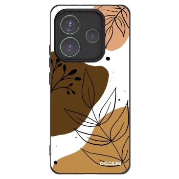 Picasee Μαύρη θήκη σιλικόνης για Xiaomi Redmi Note 14 5G - Boho style