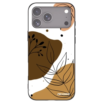 Picasee Μαύρη θήκη σιλικόνης για Apple iPhone 17 Pro Max - Boho style