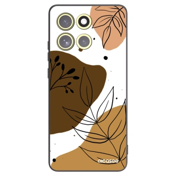 Picasee Μαύρη θήκη σιλικόνης για Motorola Moto G86 5G - Boho style