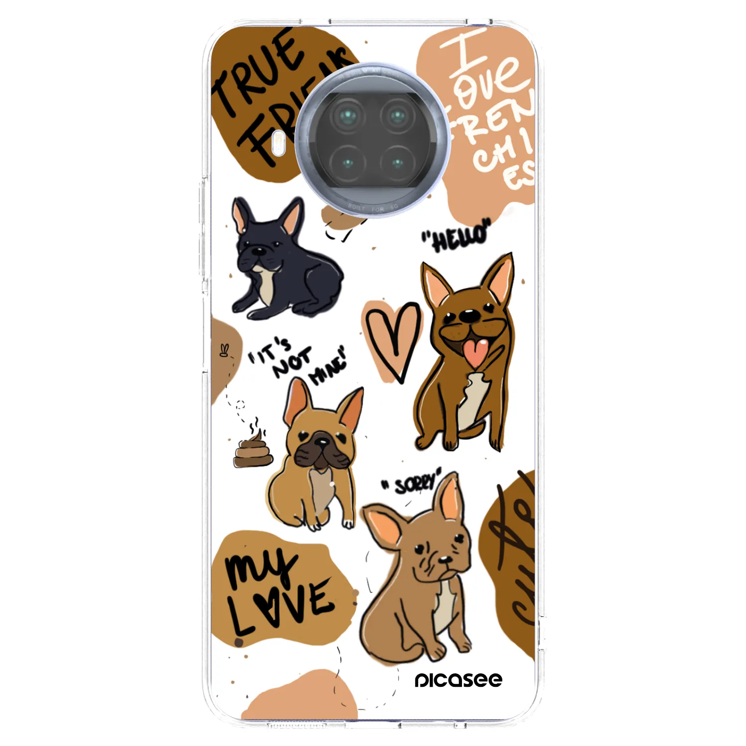 Picasee διαφανής θήκη σιλικόνης Xiaomi Mi 10T Lite - Frenchies