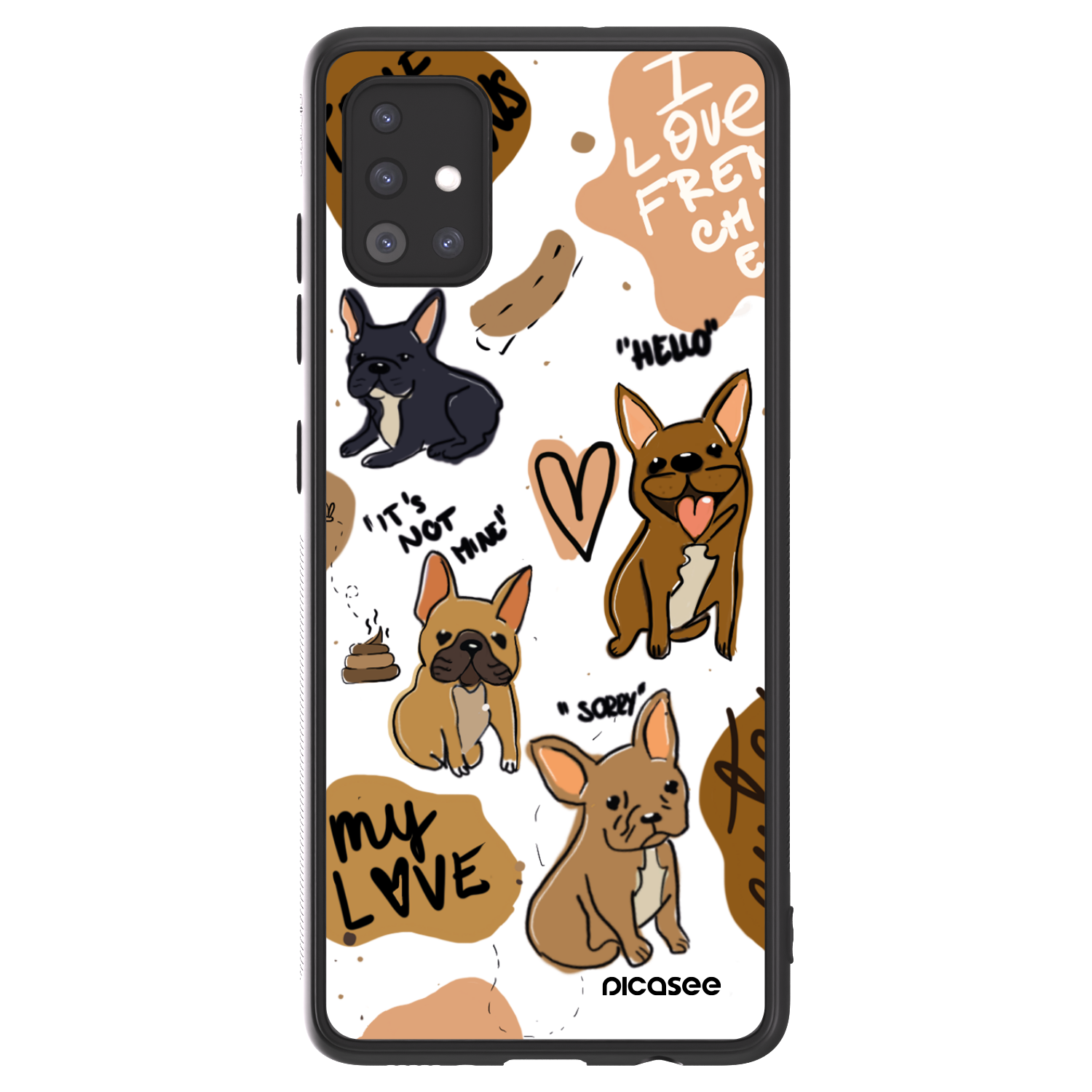 Picasee ULTIMATE CASE για Samsung Galaxy A51 A515F - Frenchies
