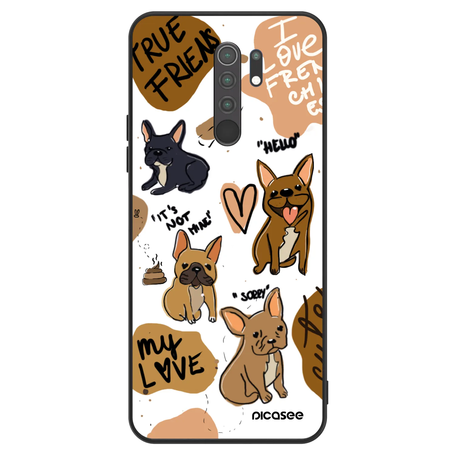 Picasee ULTIMATE CASE για Xiaomi Redmi 9 - Frenchies