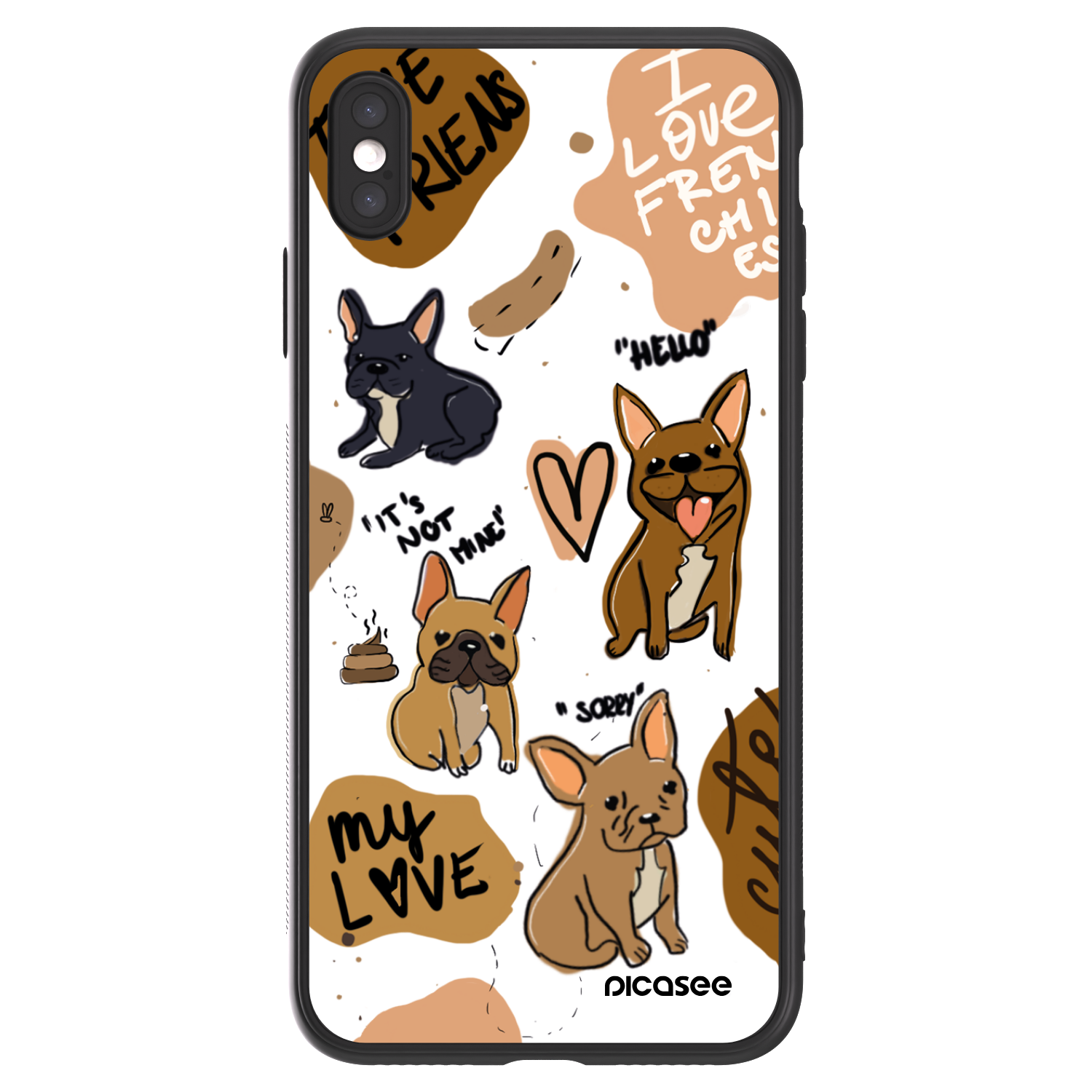 Picasee ULTIMATE CASE για Apple iPhone XS Max - Frenchies