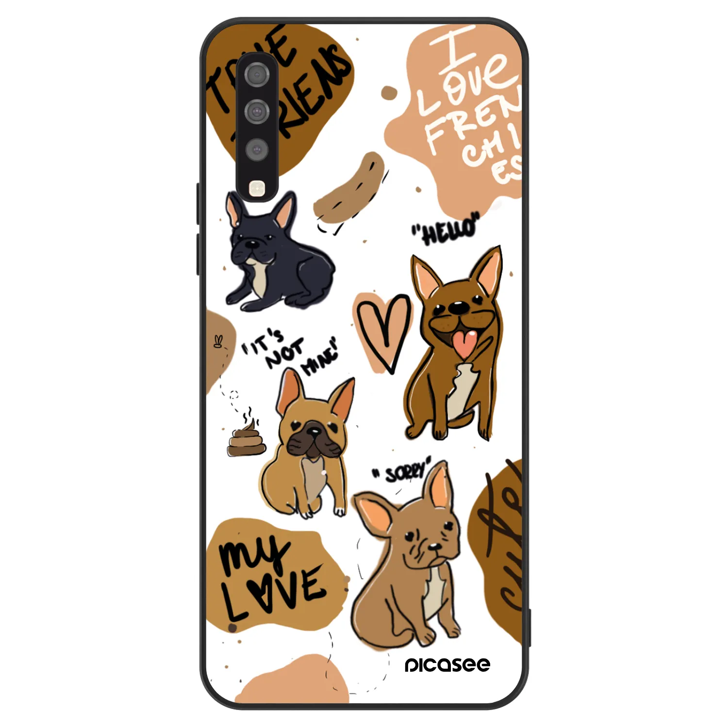 Picasee ULTIMATE CASE για Samsung Galaxy A70 A705F - Frenchies