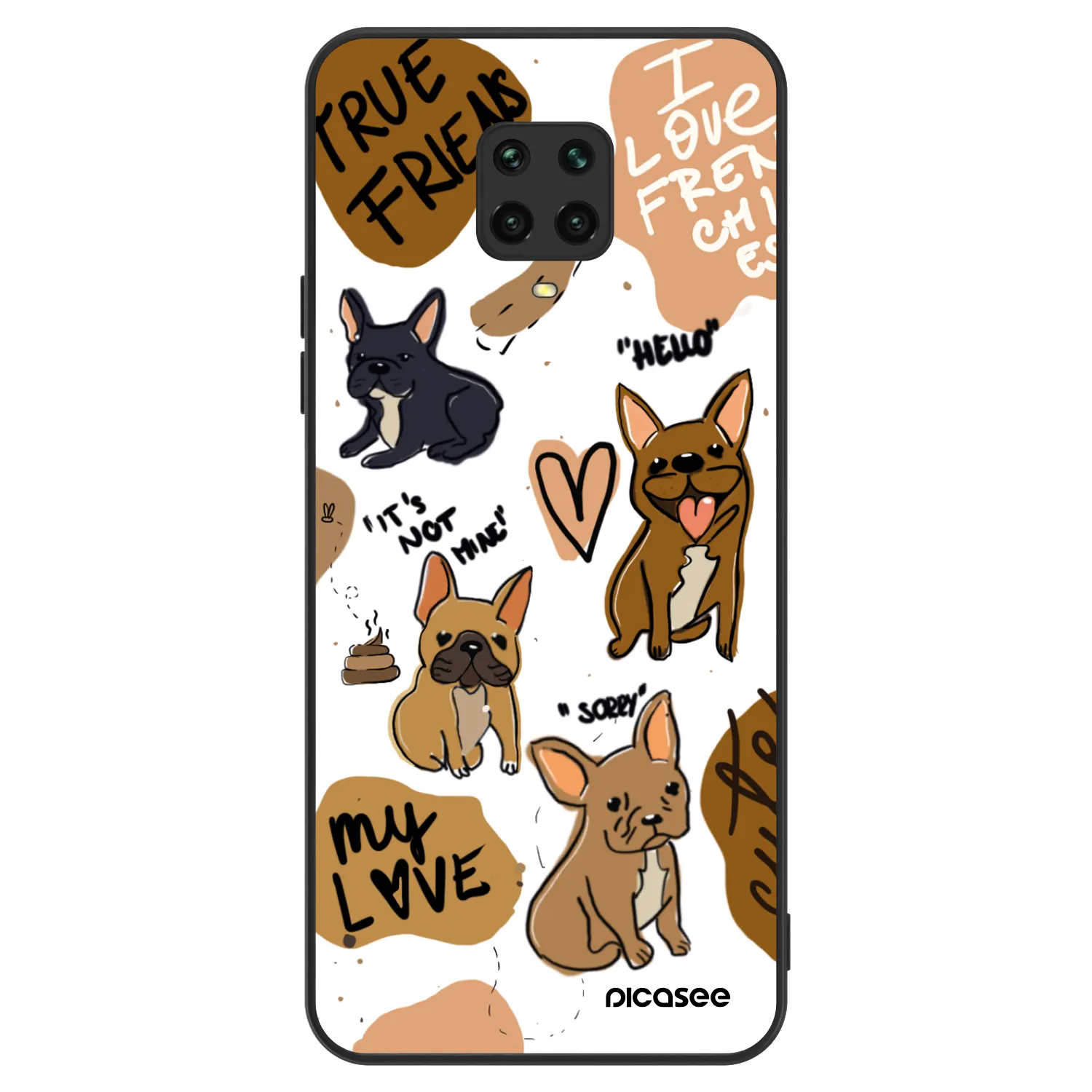 Picasee ULTIMATE CASE για Xiaomi Redmi Note 9S - Frenchies