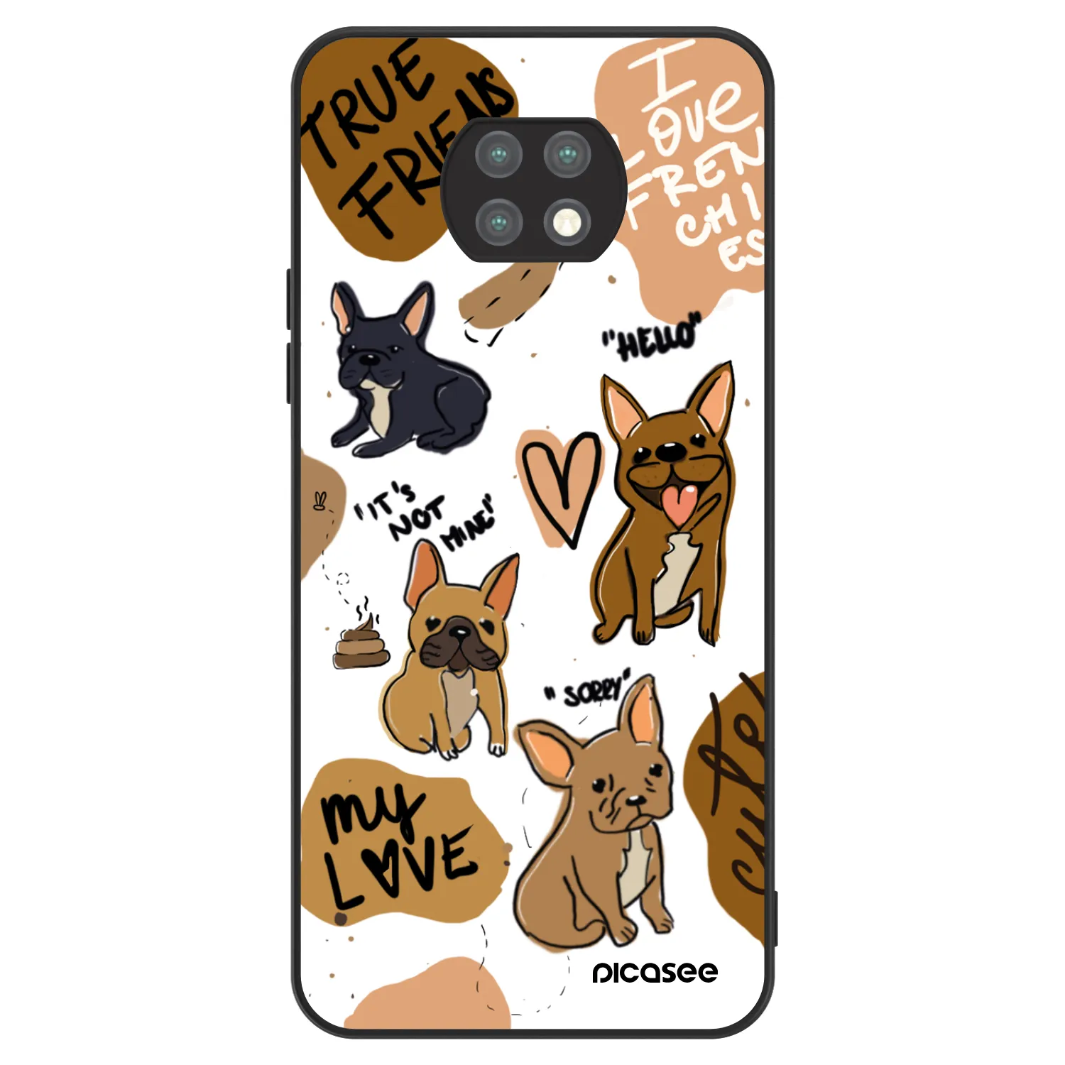 Picasee ULTIMATE CASE για Xiaomi Redmi Note 9T - Frenchies