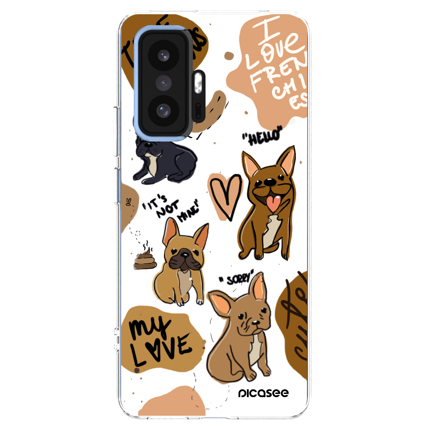 Picasee διαφανής θήκη σιλικόνης Xiaomi 11T - Frenchies