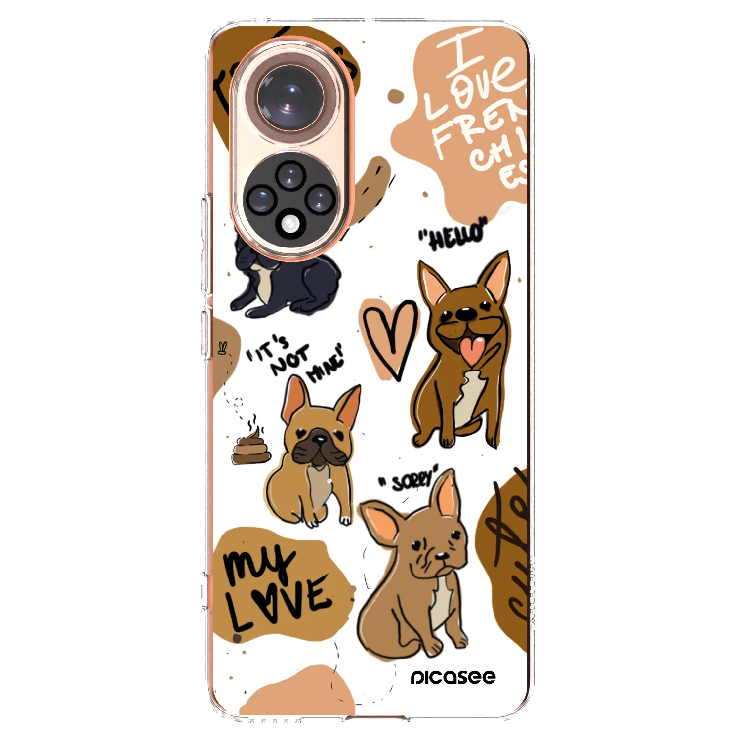 Picasee διαφανής θήκη σιλικόνης Huawei Nova 9 - Frenchies