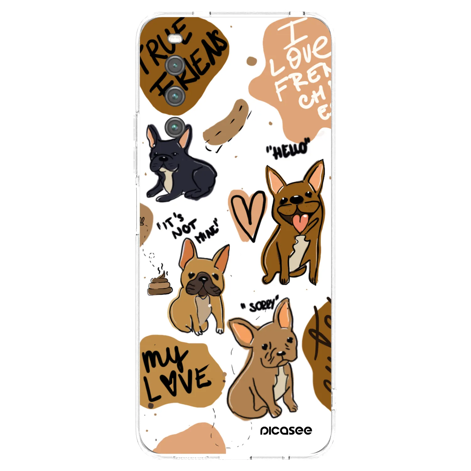 Picasee διαφανής θήκη σιλικόνης Sony Xperia 10 IV 5G - Frenchies