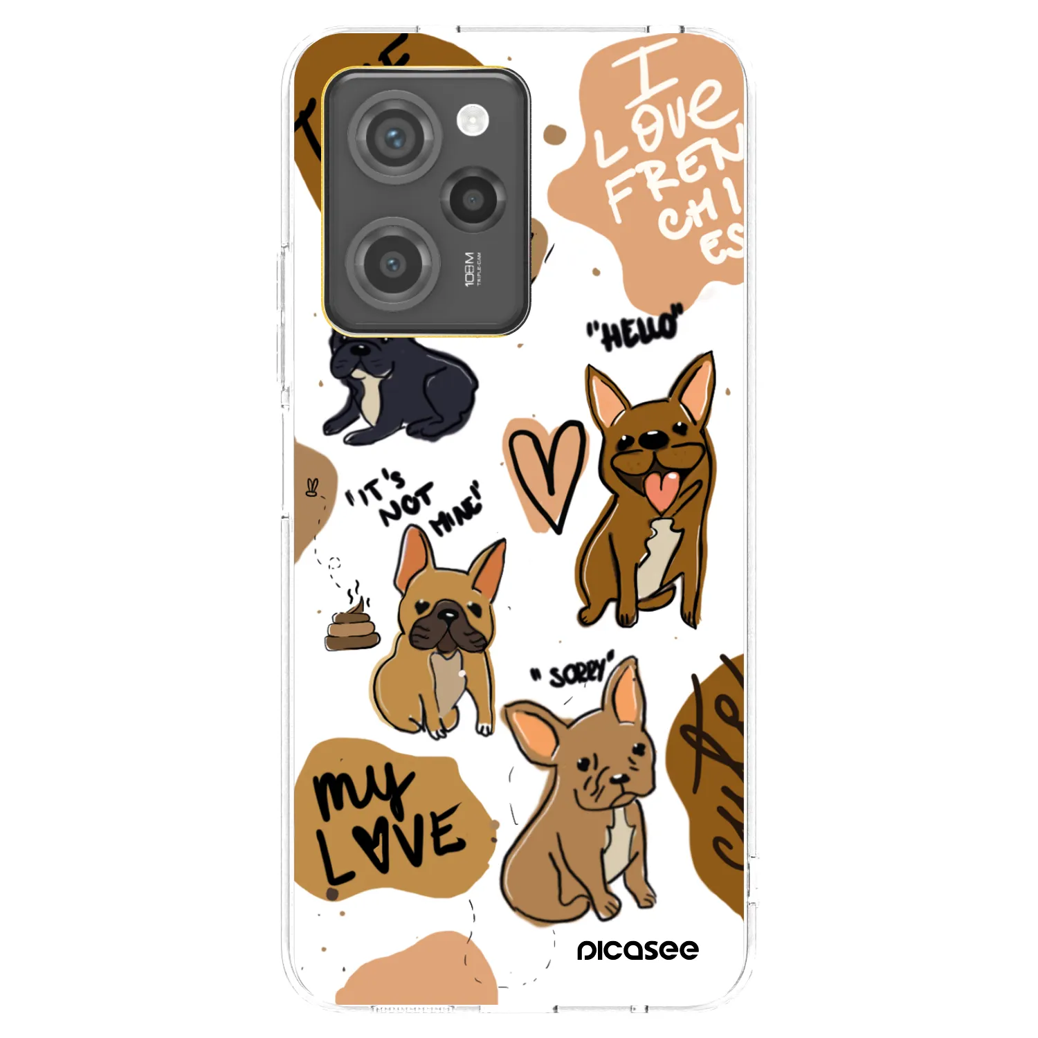 Picasee διαφανής θήκη σιλικόνης Xiaomi Poco X5 Pro - Frenchies