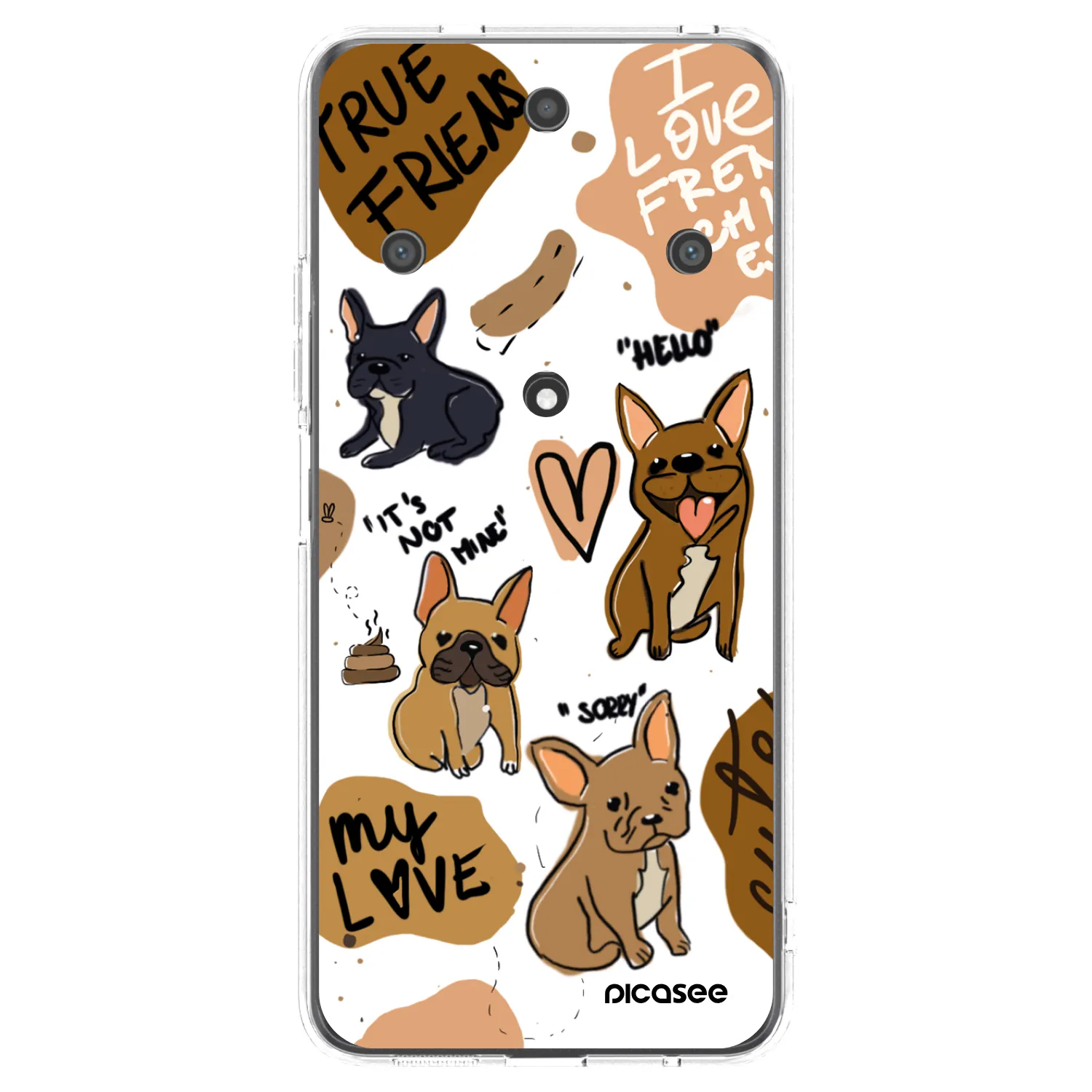 Picasee διαφανής θήκη σιλικόνης Honor Magic5 Lite 5G - Frenchies