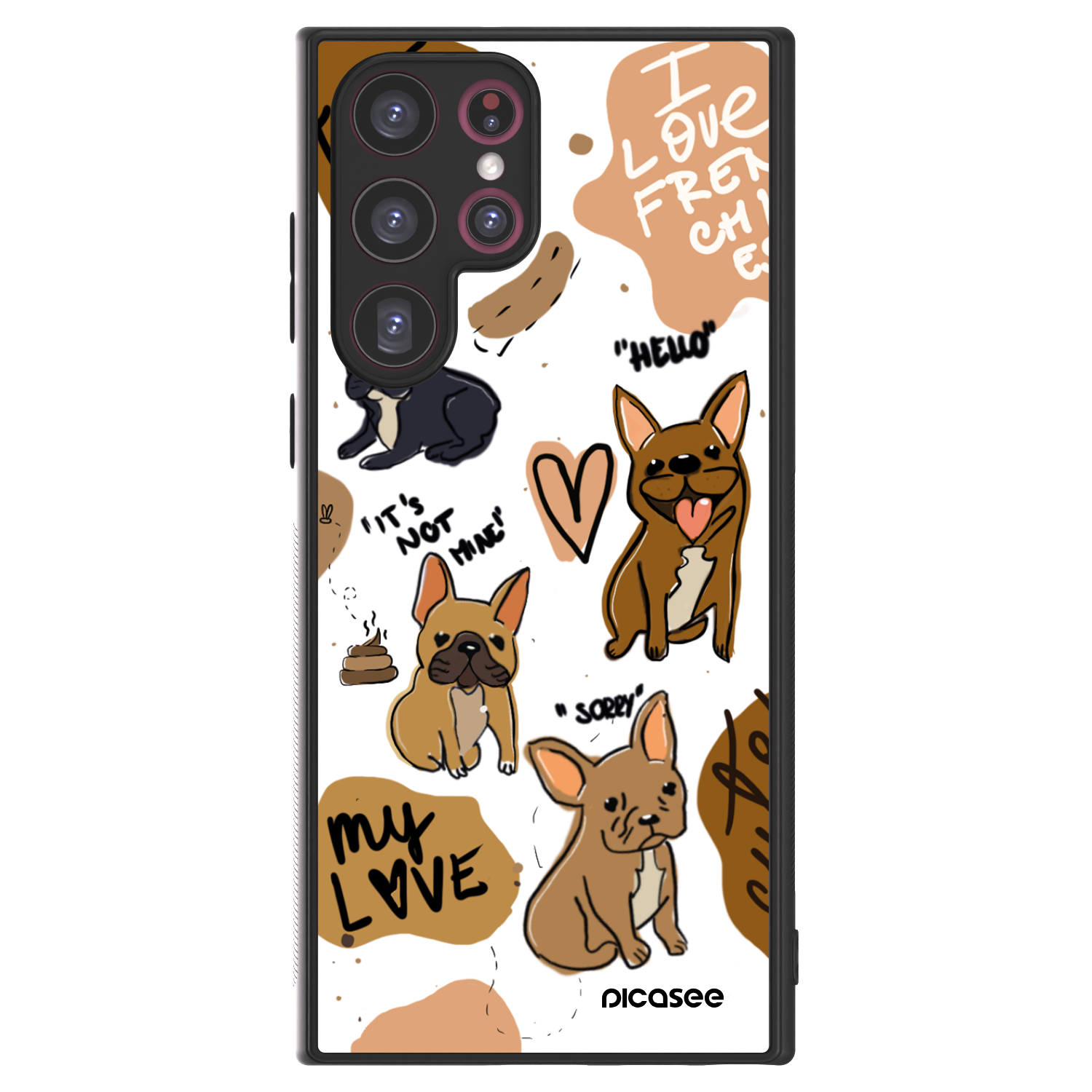 Picasee ULTIMATE CASE PowerShare για Samsung Galaxy S22 Ultra 5G - Frenchies