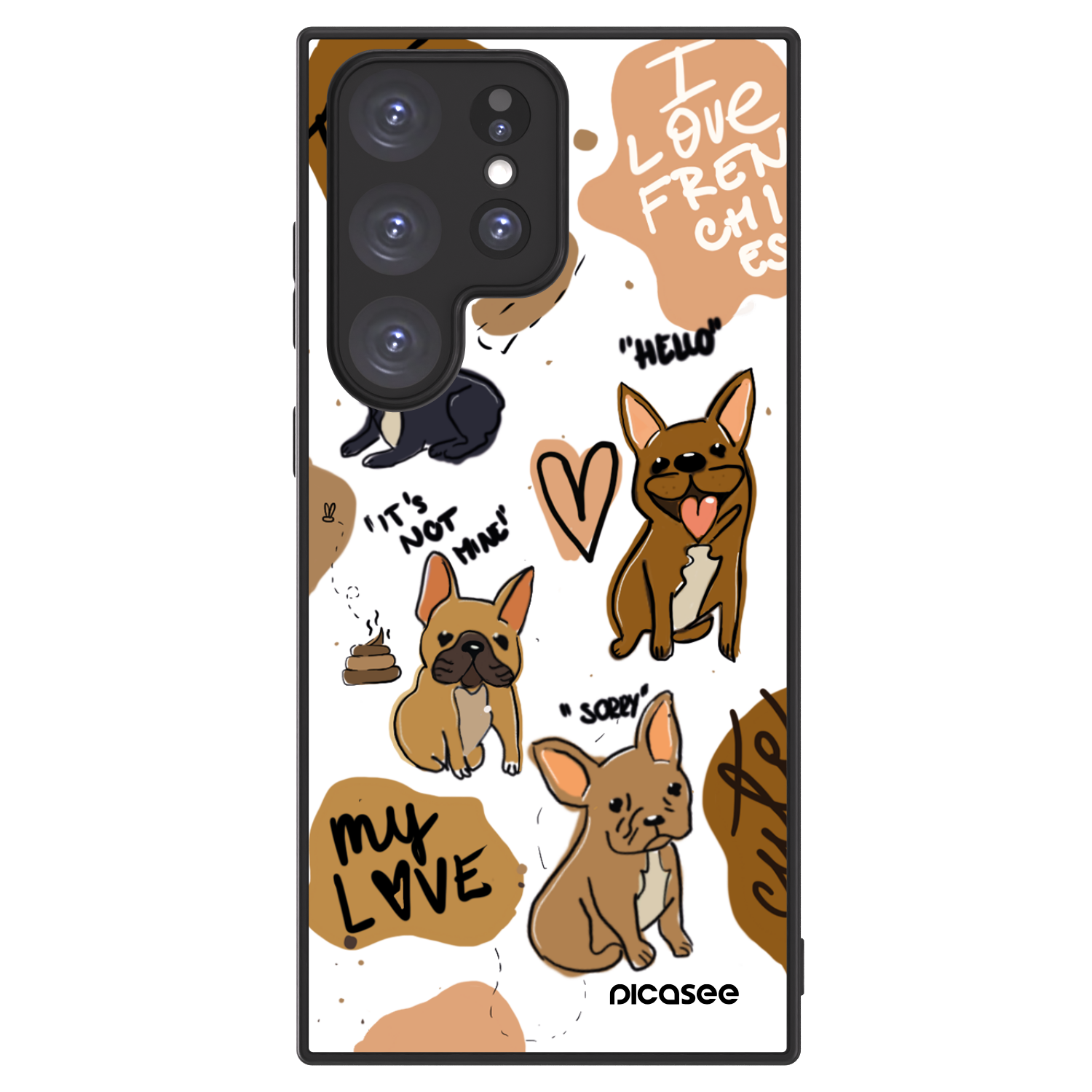 Picasee ULTIMATE CASE PowerShare για Samsung Galaxy S23 Ultra 5G - Frenchies