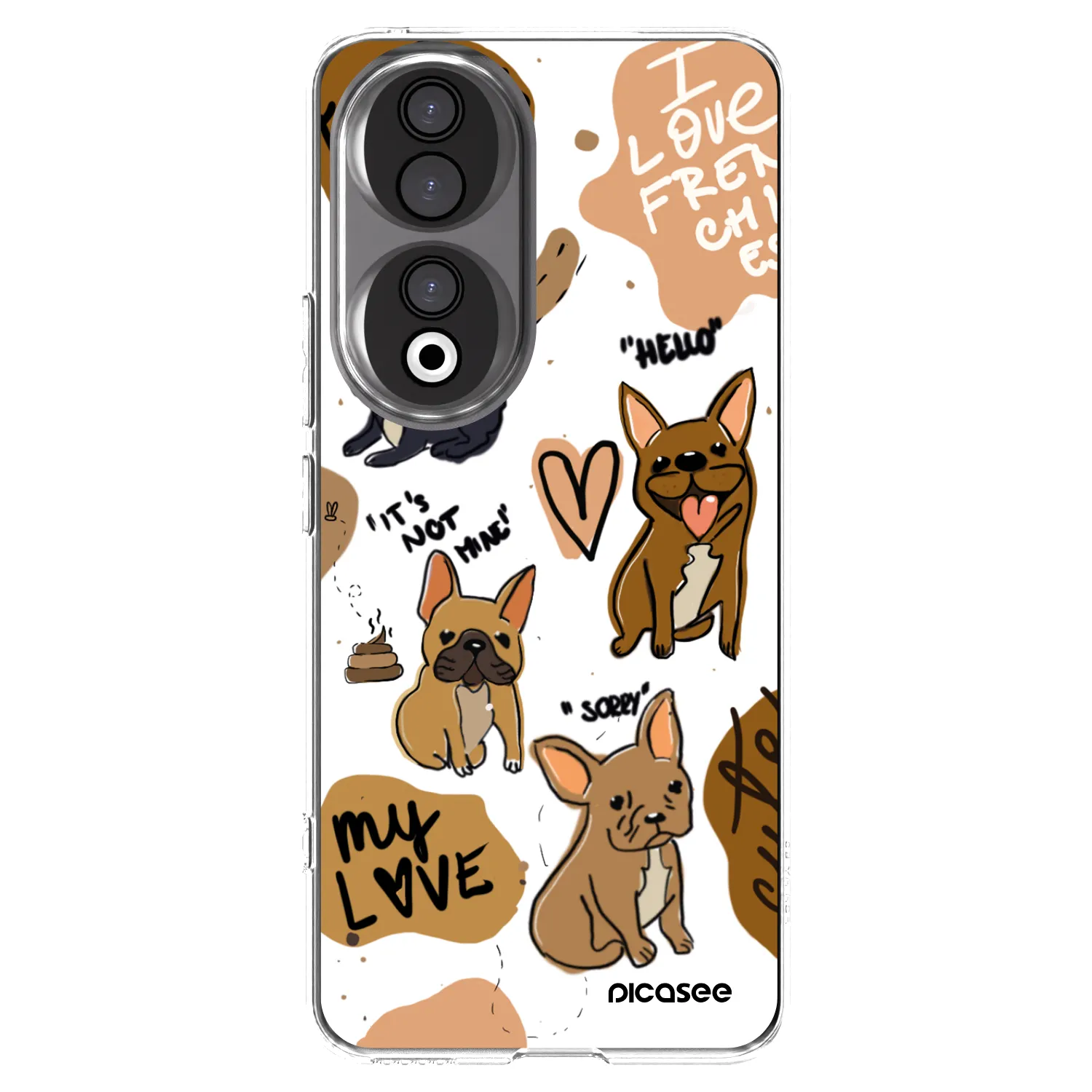 Picasee διαφανής θήκη σιλικόνης Honor 90 5G - Frenchies