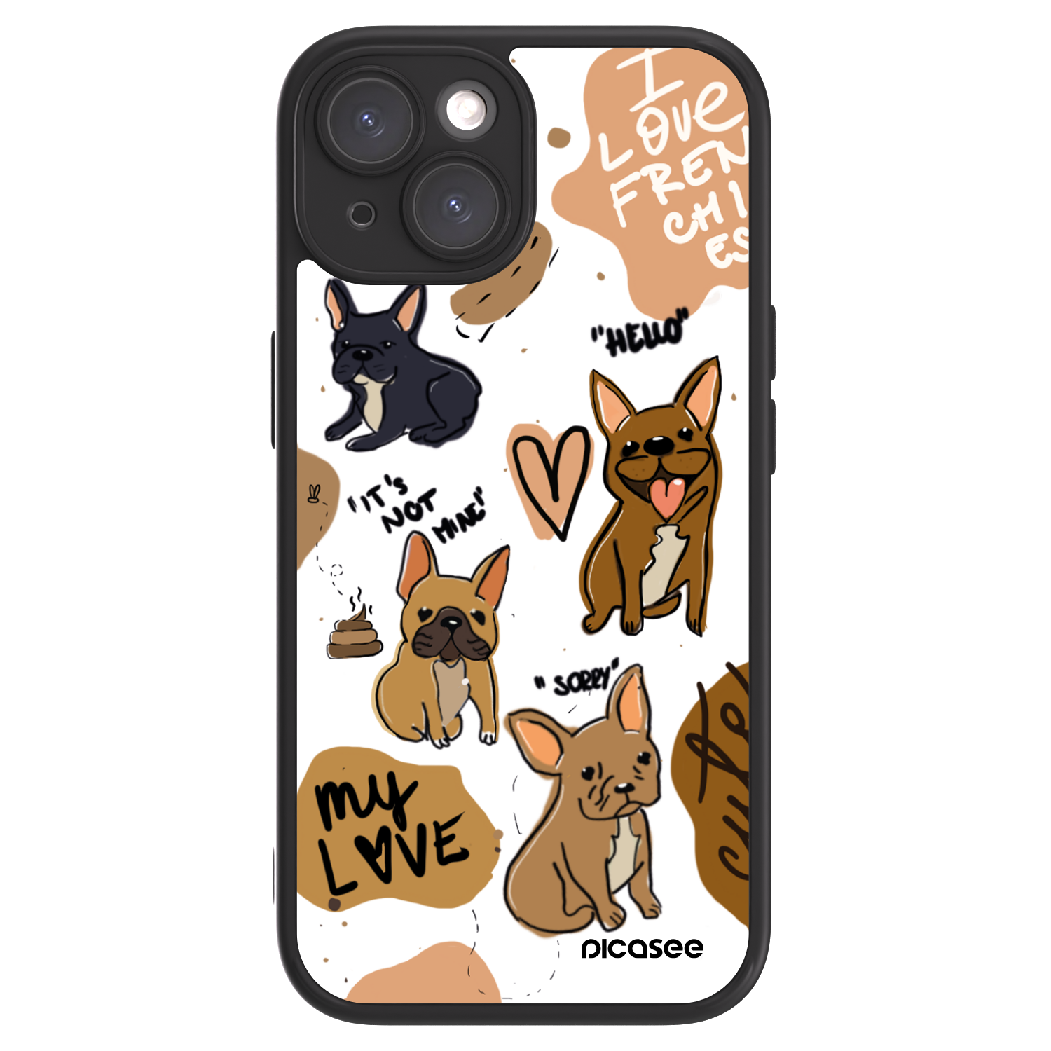 Picasee ULTIMATE CASE για Apple iPhone 15 - Frenchies