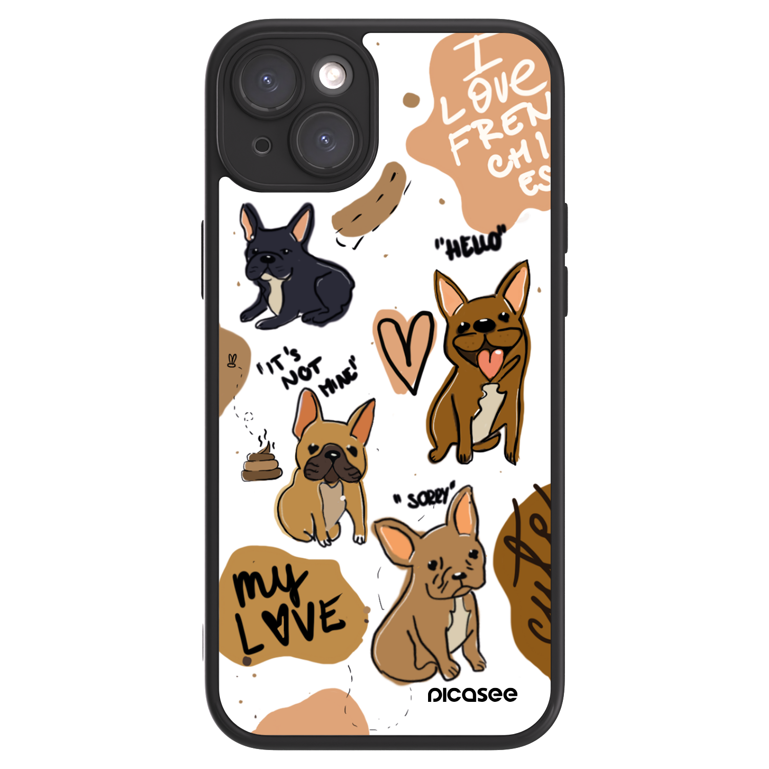 Picasee ULTIMATE CASE για Apple iPhone 15 Plus - Frenchies