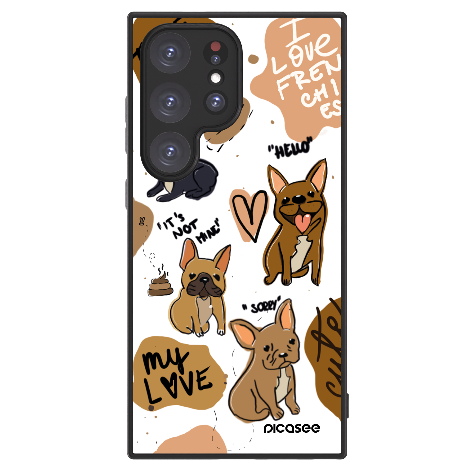 Picasee ULTIMATE CASE PowerShare για Samsung Galaxy S24 Ultra S928B 5G - Frenchies