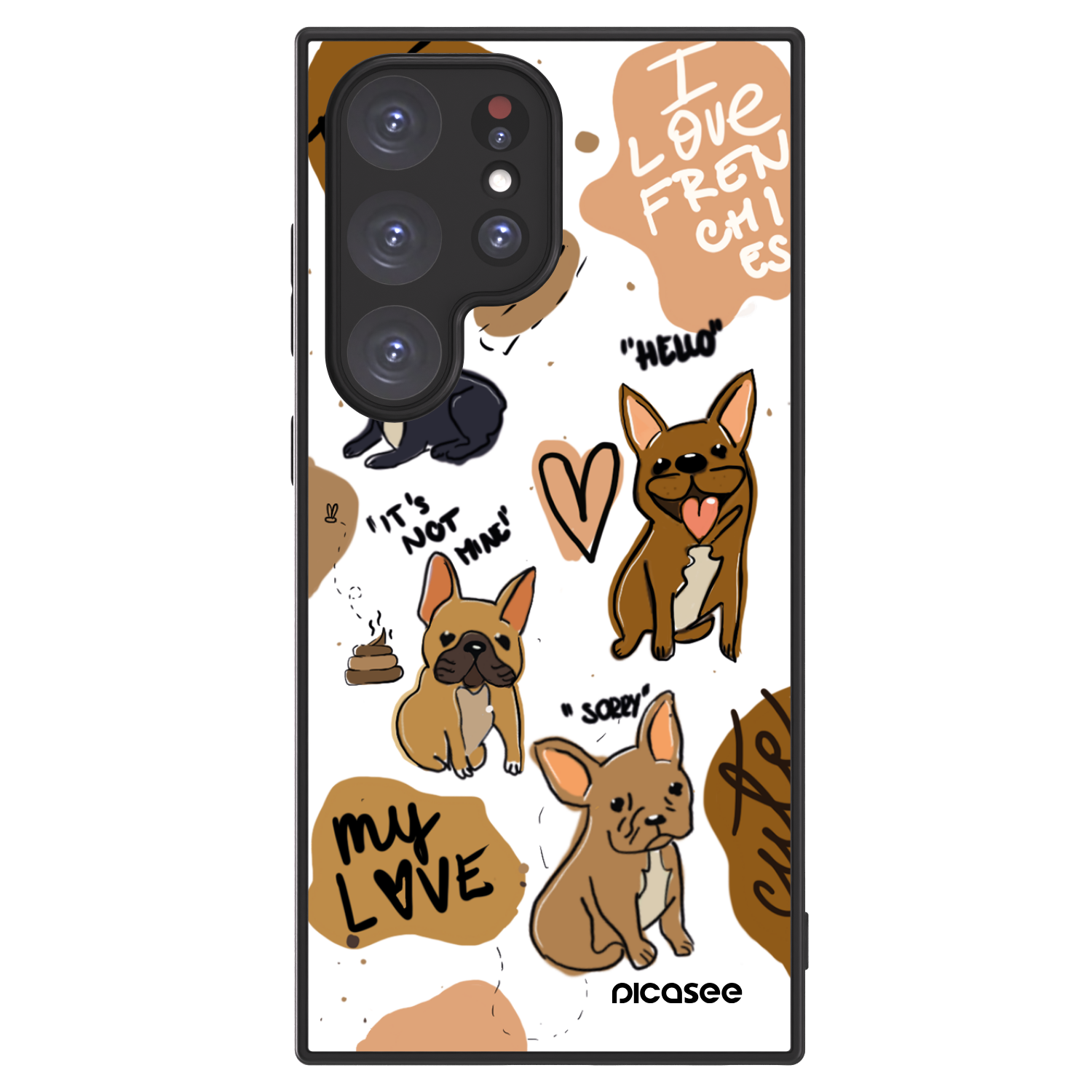 Picasee ULTIMATE CASE για Samsung Galaxy S24 Ultra S928B 5G - Frenchies