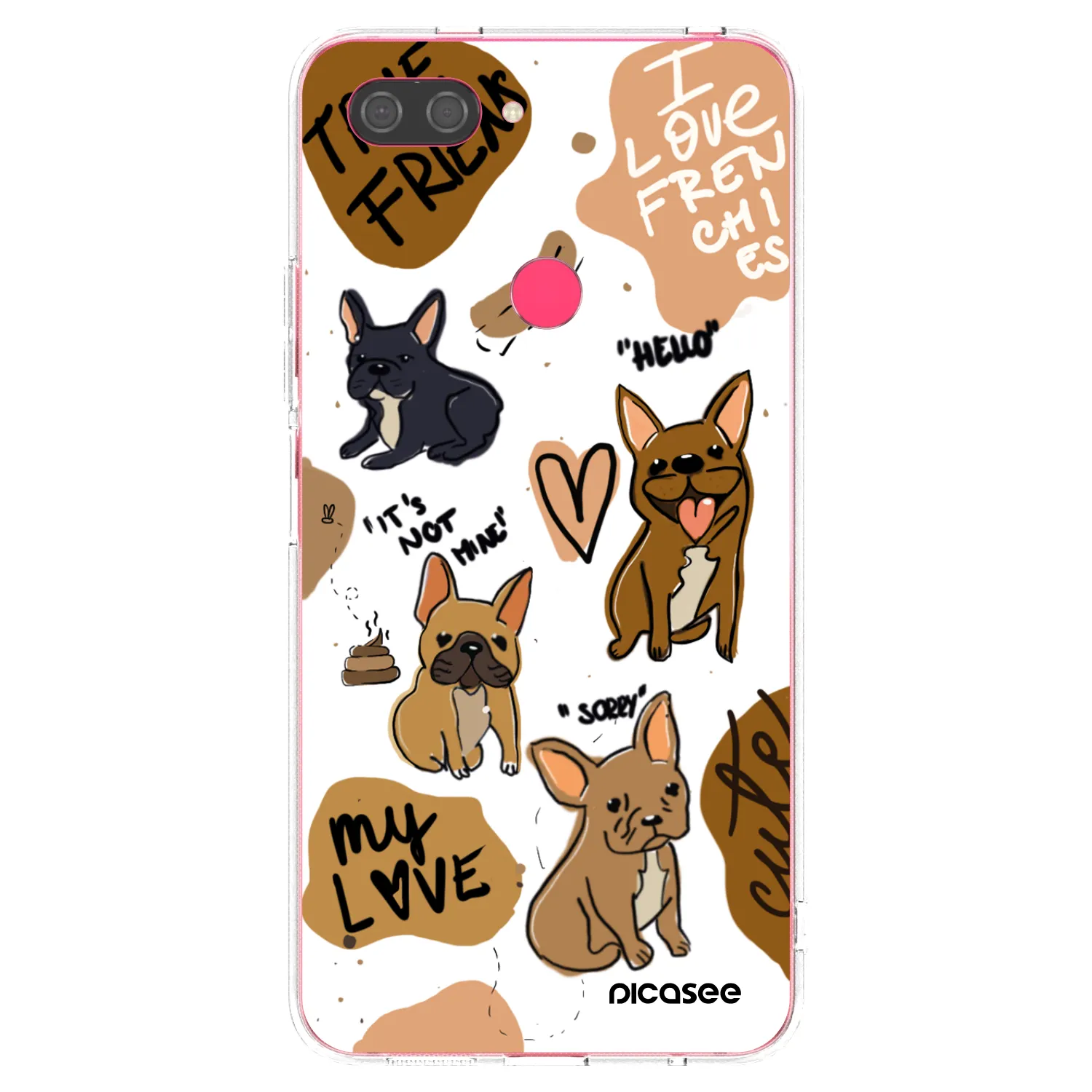 Picasee διαφανής θήκη σιλικόνης Xiaomi Mi 8 Lite - Frenchies