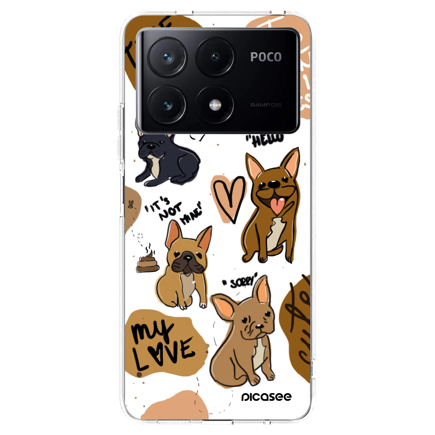 Picasee διαφανής θήκη σιλικόνης Xiaomi Poco X6 Pro - Frenchies