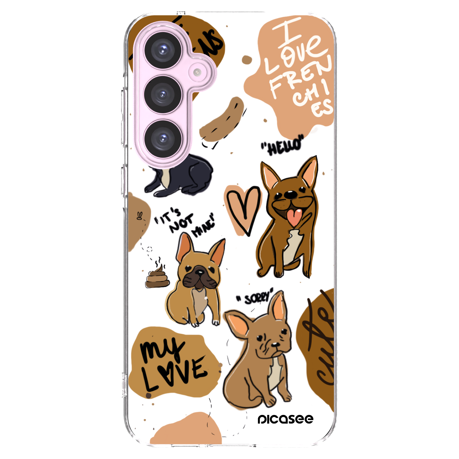 Picasee διαφανής θήκη σιλικόνης Samsung Galaxy A55 5G A556B - Frenchies