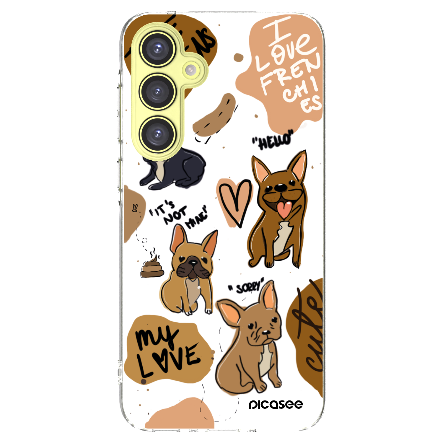 Picasee διαφανής θήκη σιλικόνης Samsung Galaxy A35 5G A356B - Frenchies