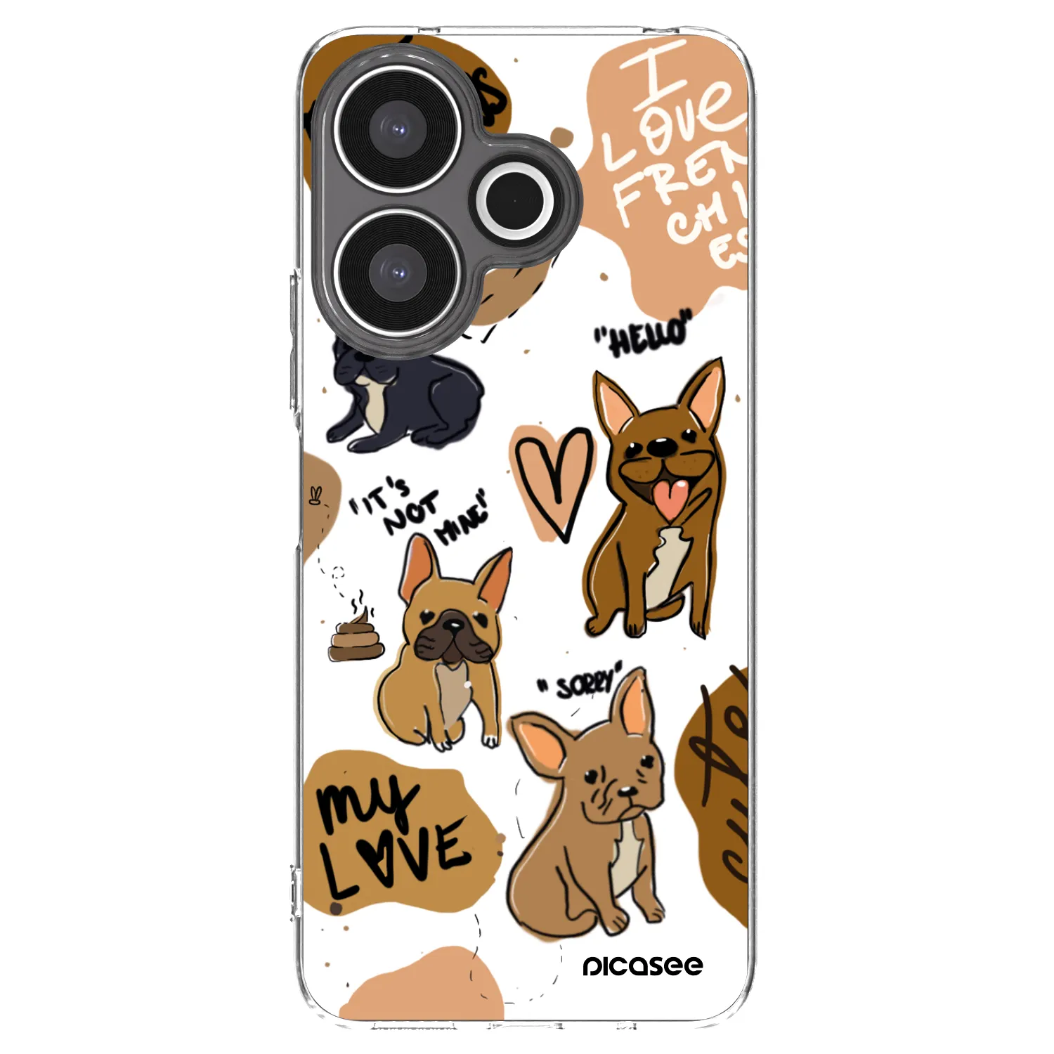 Picasee διαφανής θήκη σιλικόνης Xiaomi Redmi 13 4G - Frenchies