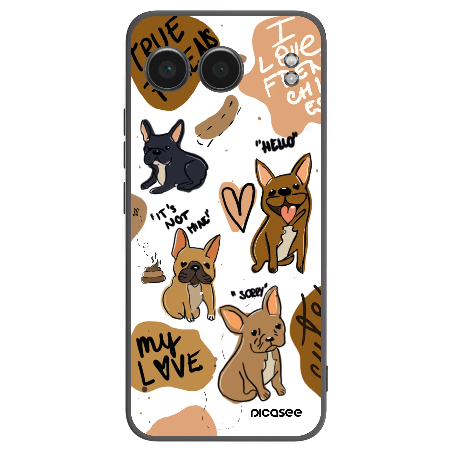 Picasee Μαύρη θήκη σιλικόνης για OnePlus Nord 4 - Frenchies