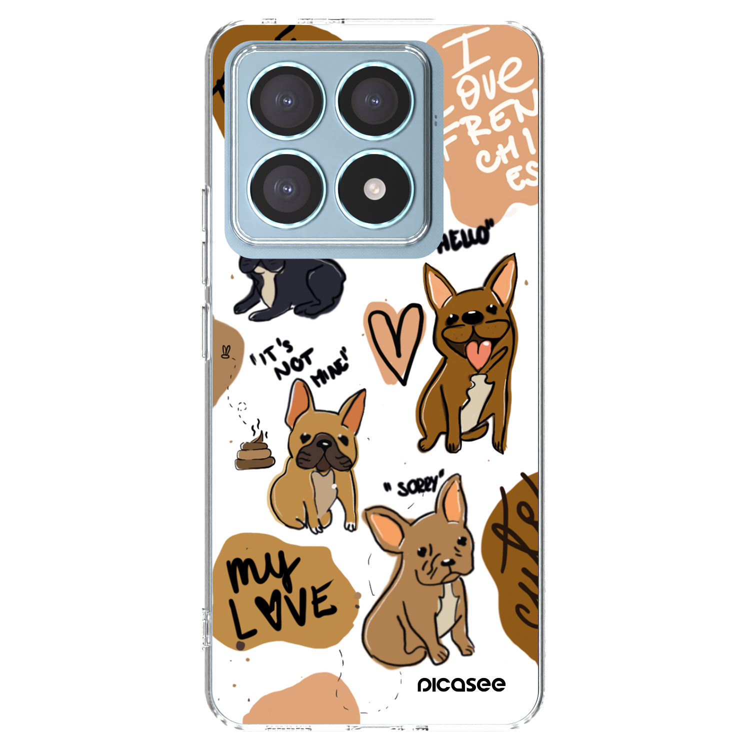 Picasee διαφανής θήκη σιλικόνης Xiaomi 14T Pro - Frenchies