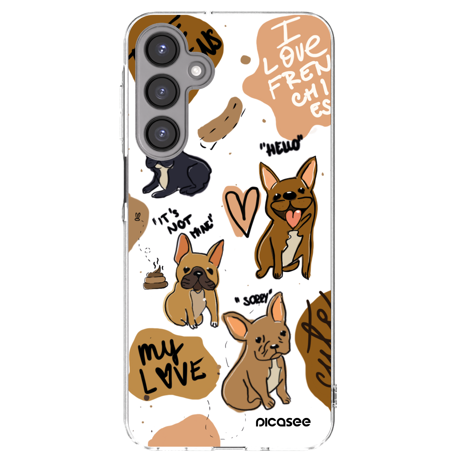 Picasee διαφανής θήκη σιλικόνης Samsung Galaxy A16 5G - Frenchies