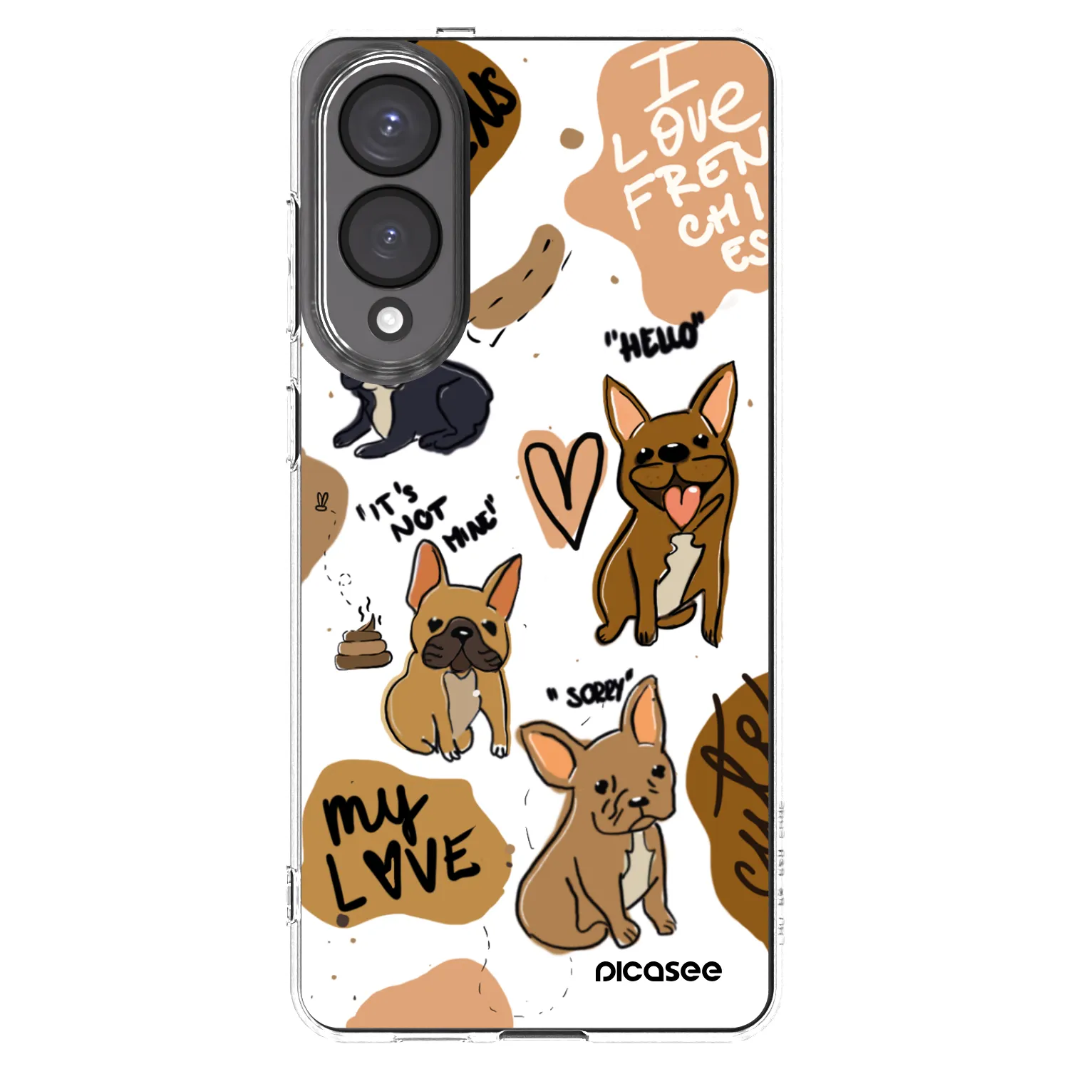 Picasee διαφανής θήκη σιλικόνης Samsung Galaxy S25 Edge 5G - Frenchies