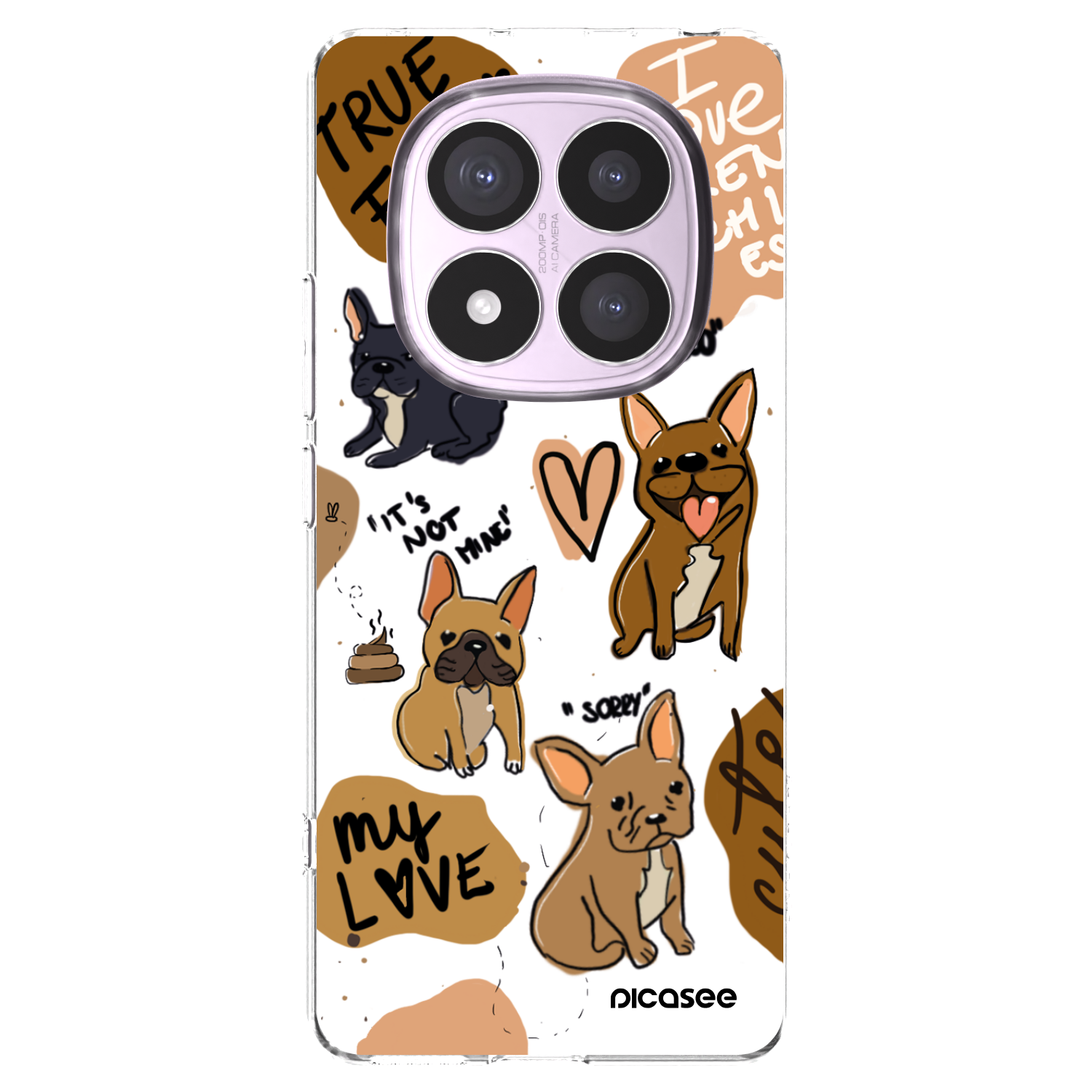 Picasee διαφανής θήκη σιλικόνης Xiaomi Redmi Note 14 Pro 4G - Frenchies