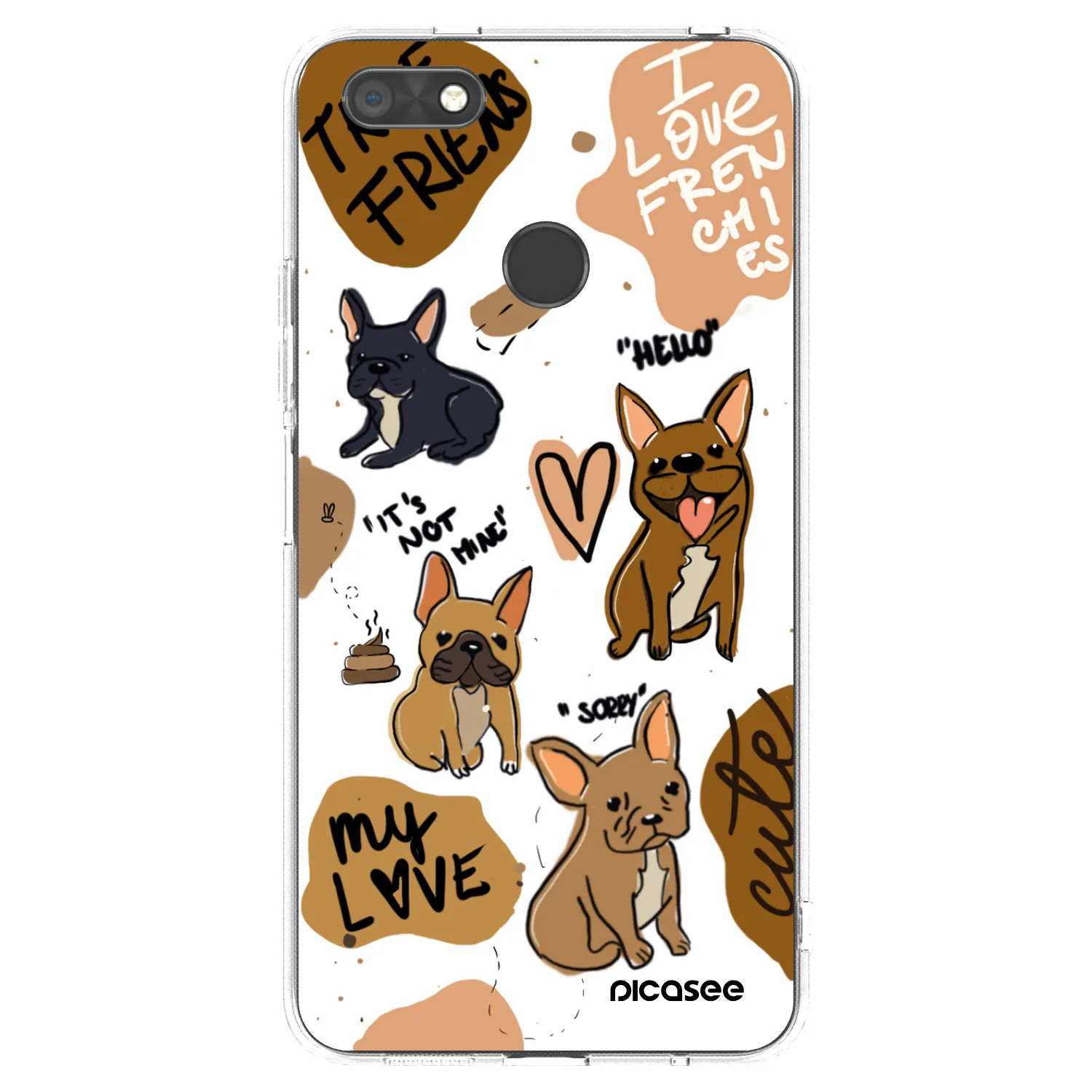Picasee διαφανής θήκη σιλικόνης Huawei P9 Lite Mini - Frenchies