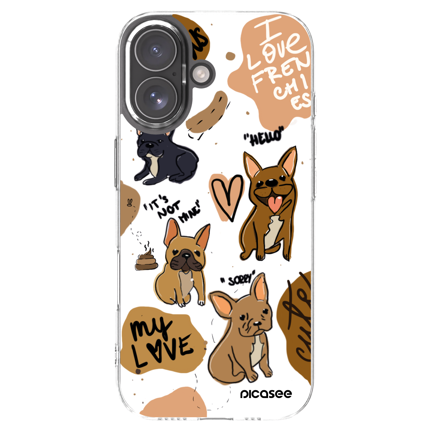 Picasee διαφανής θήκη σιλικόνης Apple iPhone 17 - Frenchies