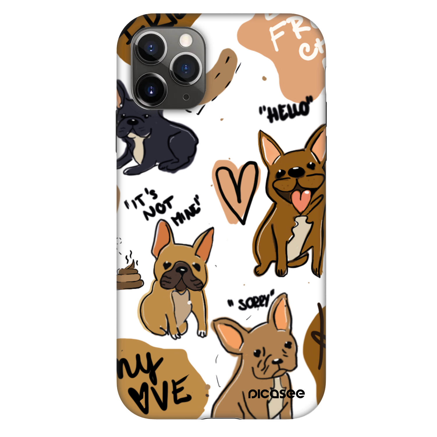 Picasee Fashion Case για Apple iPhone 11 Pro - Frenchies