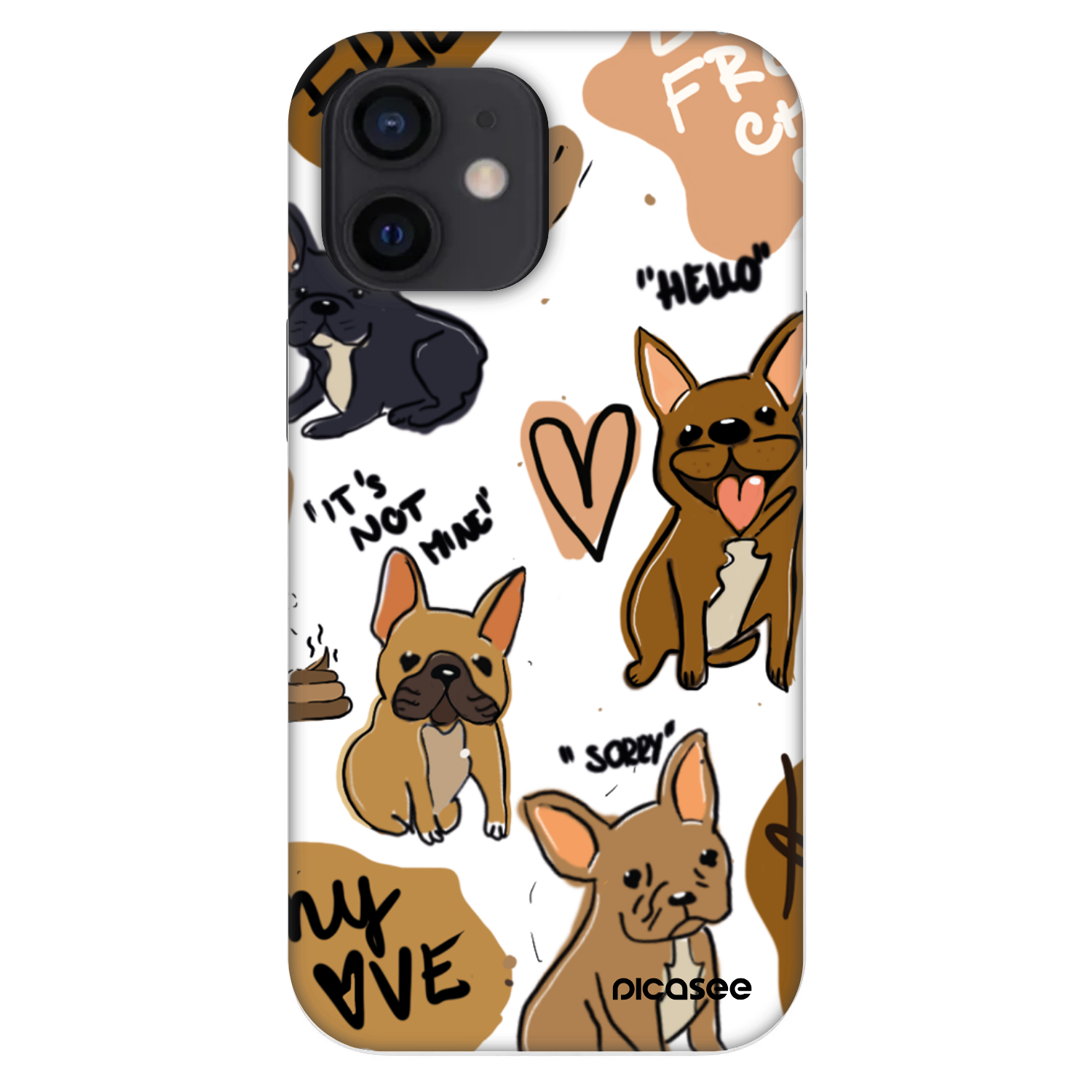 Picasee Fashion Case για Apple iPhone 12 mini - Frenchies