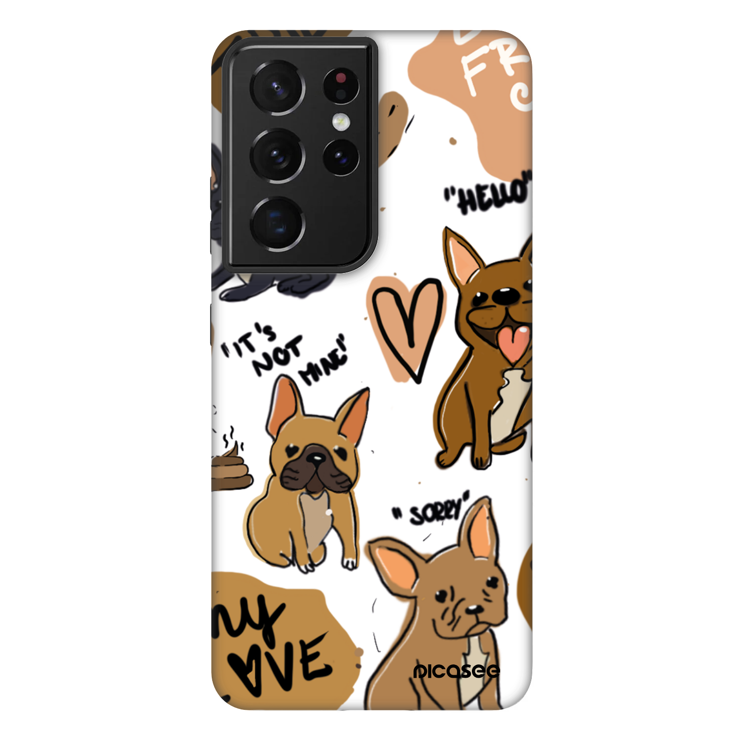 Picasee Fashion Case για Samsung Galaxy S21 Ultra 5G G998B - Frenchies